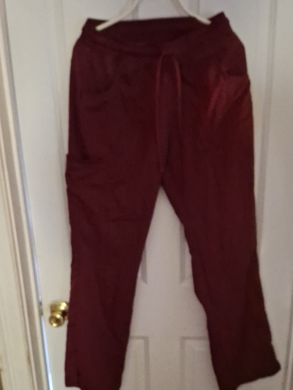 Scrubstar Maroon Drawstring Cargo Joggers